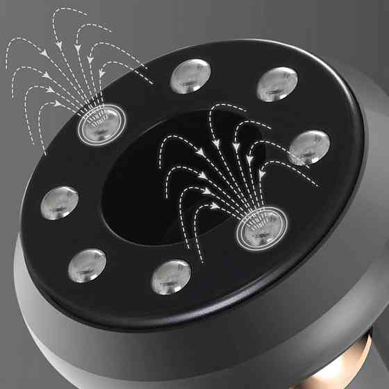 Акумуляторний вакуумний масажер з підігрівом + олія,12 режимів,з USB,Сірий SBR Київ