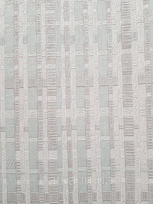 Шпалери метрові вінілові на флізелін AdaWall Beta метрові смуги під соломку блакитні сірі сріблясті Київ - фото 1