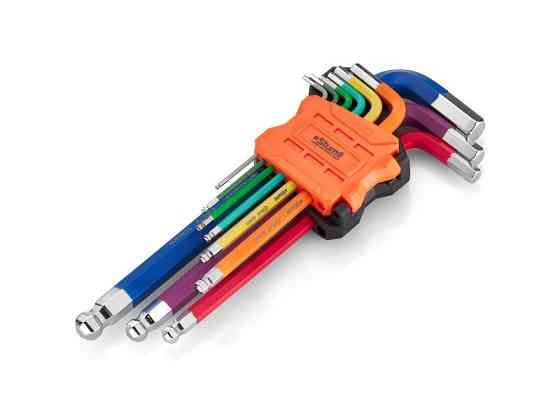 Набір ключів HEX з кулею (62-177 мм), 9 шт Sturm 1340502 (зчитувати опис) Рівне