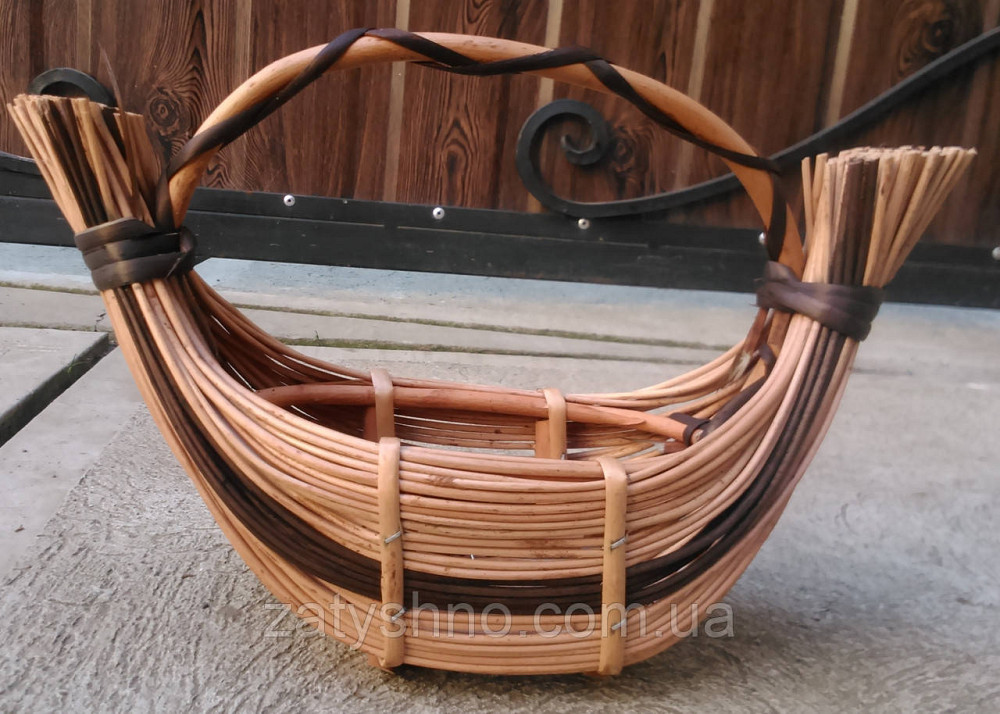 Корзина длинная плетеная Киев - изображение 1