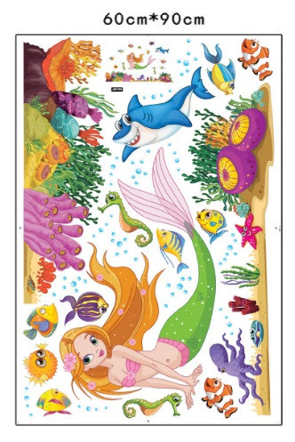 Дитяча наклейка на стіну Русалочка та друзі Київ - фото 4
