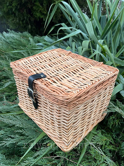 Ящик плетений з ремінців для подарунків Київ - фото 7