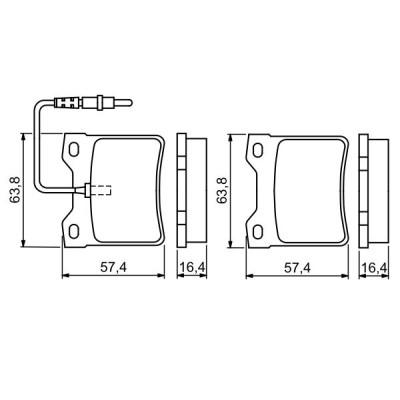 Тормозные колодки Bosch 0 986 494 055 Винница - изображение 1