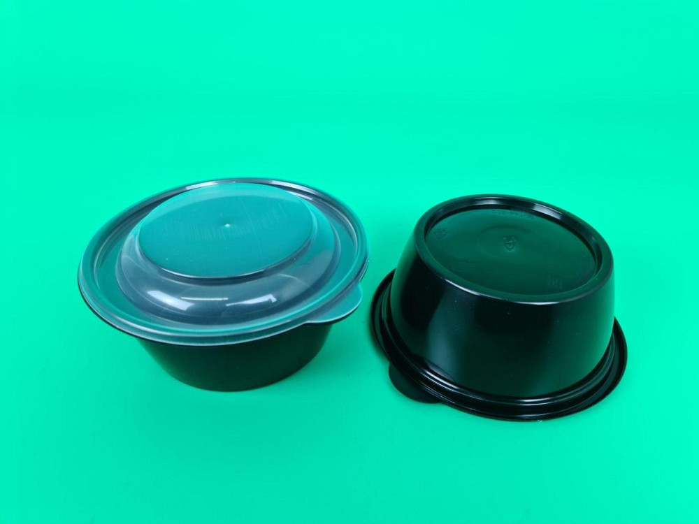 Супниця чорна 500 мл PP (міска) D144 герметичного типу (50 шт.) Харків - фото 4