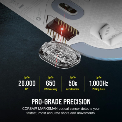 Мышка Corsair M75 RGB Wireless White (CH-931D011-EU) Винница - изображение 10