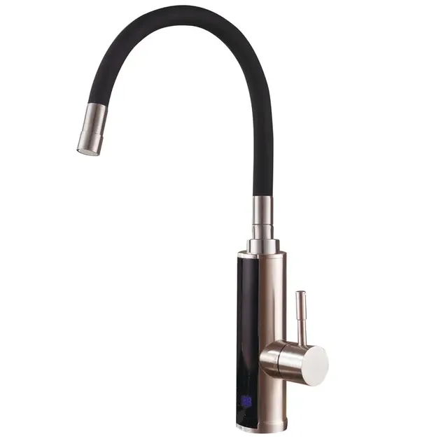 Проточный водонагреватель Mixxus Electra 470-EF 3,3 кВт нержавейка с гибким гусаком и индикатором температуры (MX0773) Черновцы - изображение 1