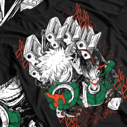 Футболка для мальчика аниме Моя геройская академия оверсайз (рост от 165 до 180 ) Черний AnimeJ0692m Днепр