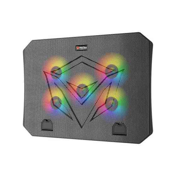 Підставка-кулер для ноутбука MeeTion CoolingPad CP3030 з RGB-підсвіткою, чорний Вінниця