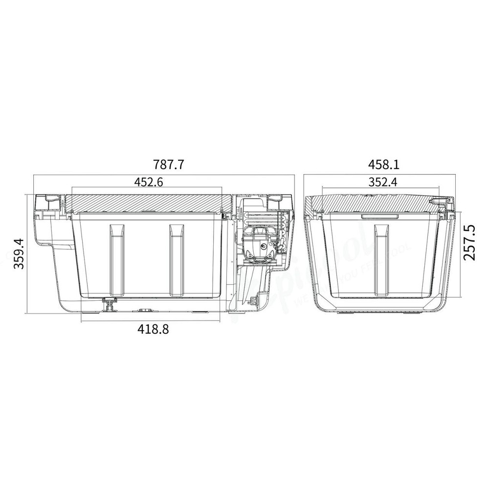 Автохолодильник для TESLA Model Y TSL35 (35L) -20°C (12, 24, 220В) Киев - изображение 7