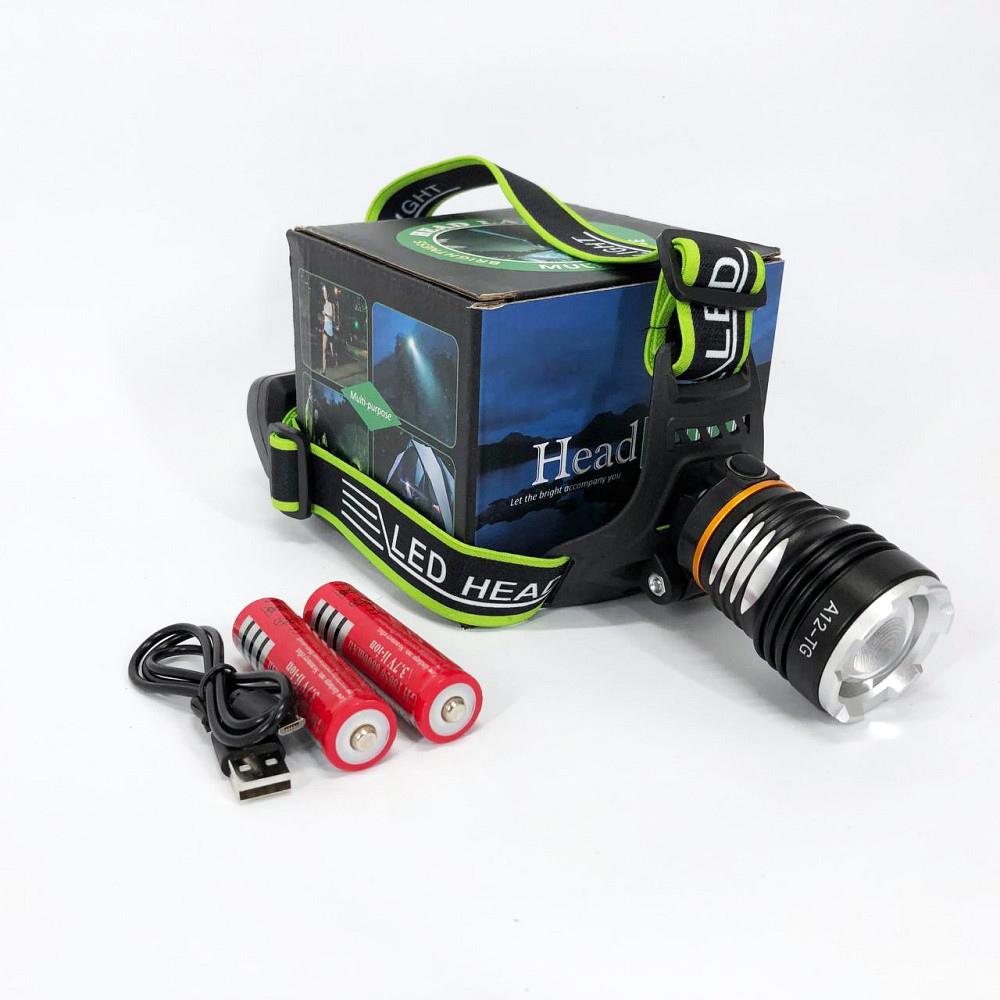 Фонарь на голову для бега PLD-A12-TG 2x18650, Мощный тактический фонарь светодиодный PY-43 Львов - изображение 8