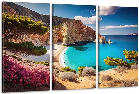 Модульная картина в гостиную / спальню   Морський краєвид    ART-149_3A Киев