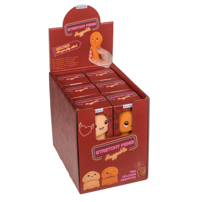 Антистрес Stretchy Penis Huggable Orange, 7 см Sex Aura Київ - фото 7