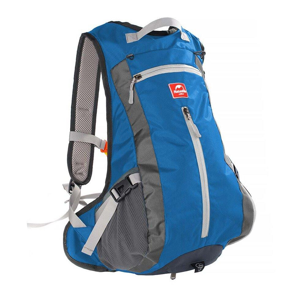 Велорюкзак з чохлом для шолома Naturehike 15 л sky blue NH15C001-B, блакитний Киев - изображение 1