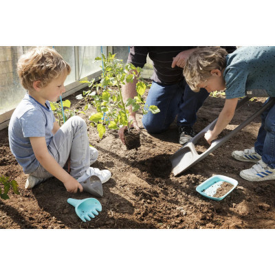 Игрушка для песка QUUT Лопатка SСOPPI с ситом для песка и снега серый + голубой (170228) Винница - изображение 6