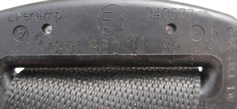 Mercedes-Benz  A2518601085 9C94 Ремінь безпеки передній правий чорний W164 X164 W251 Одеса - фото 2