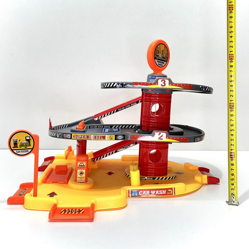 Гараж паркування 3 поверхи 50х35х9см 6 шт машинок (P9988A-2) Чернігів - фото 3