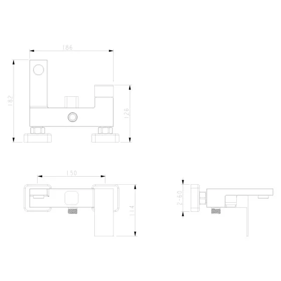 Смеситель для ванны с душевым гарнитуром WEZER PRO3B-02 сатин Киев