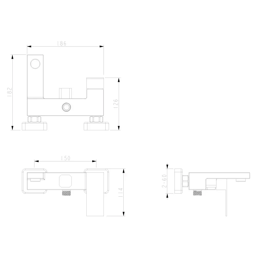 Смеситель для ванны с душевым гарнитуром WEZER PRO3B-02 сатин Киев - изображение 2