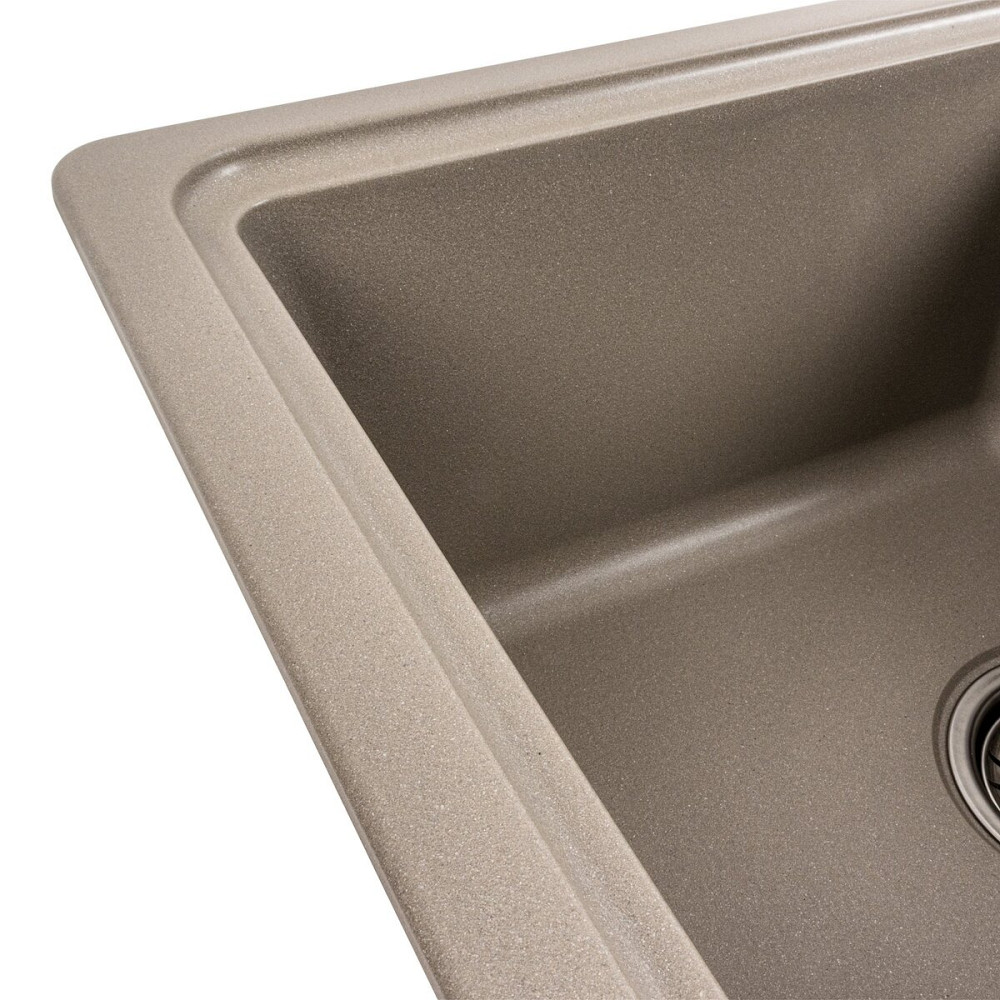 VALESO Гранітна мийка для кухні VALESO LIANA 6243 матова Титан Київ - фото 4