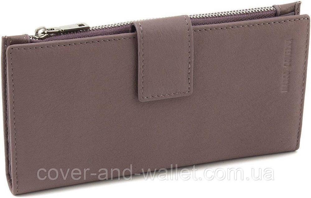 Пудровий жіночий шкіряний купюрник на магніті та блискавці Marco Coverna 0134 Київ - фото 1