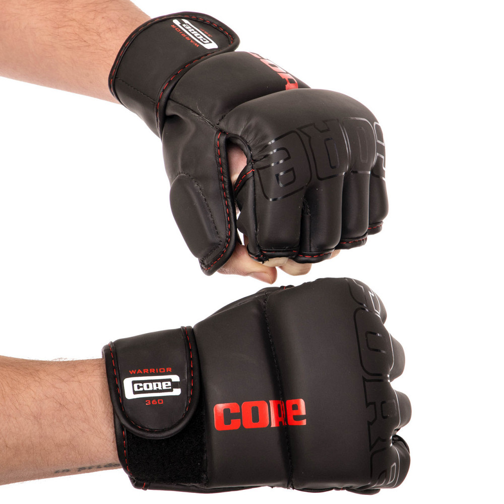 Рукавички для змішаних єдиноборств MMA CORE VL-8536 розмір S-XL Рукавички для боксу та єдиноборств Київ - фото 2