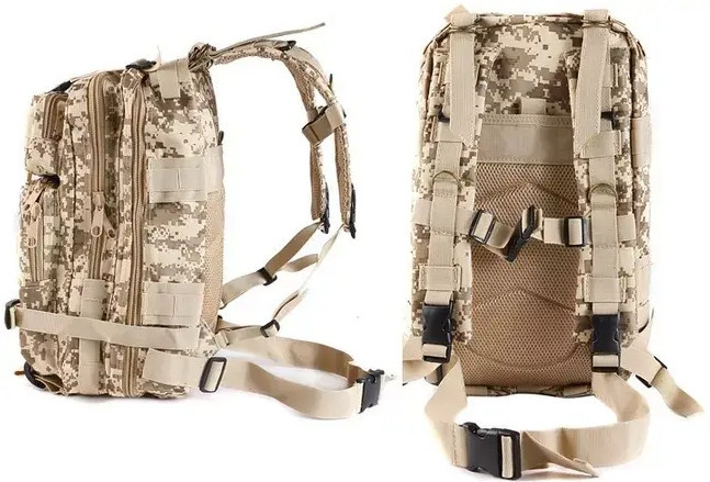 Тактичний рюкзак 28 л + система Molle + такань Oxford (Піксель) Вінниця - фото 6