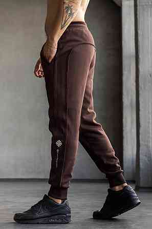 Утеплені джоггери зі швами навиворіт TotalFit EM3-IS10 Коричневый, XL Киев
