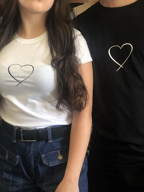 Парные футболки для влюбленных парня и девушки Сердце Черновцы - изображение 1