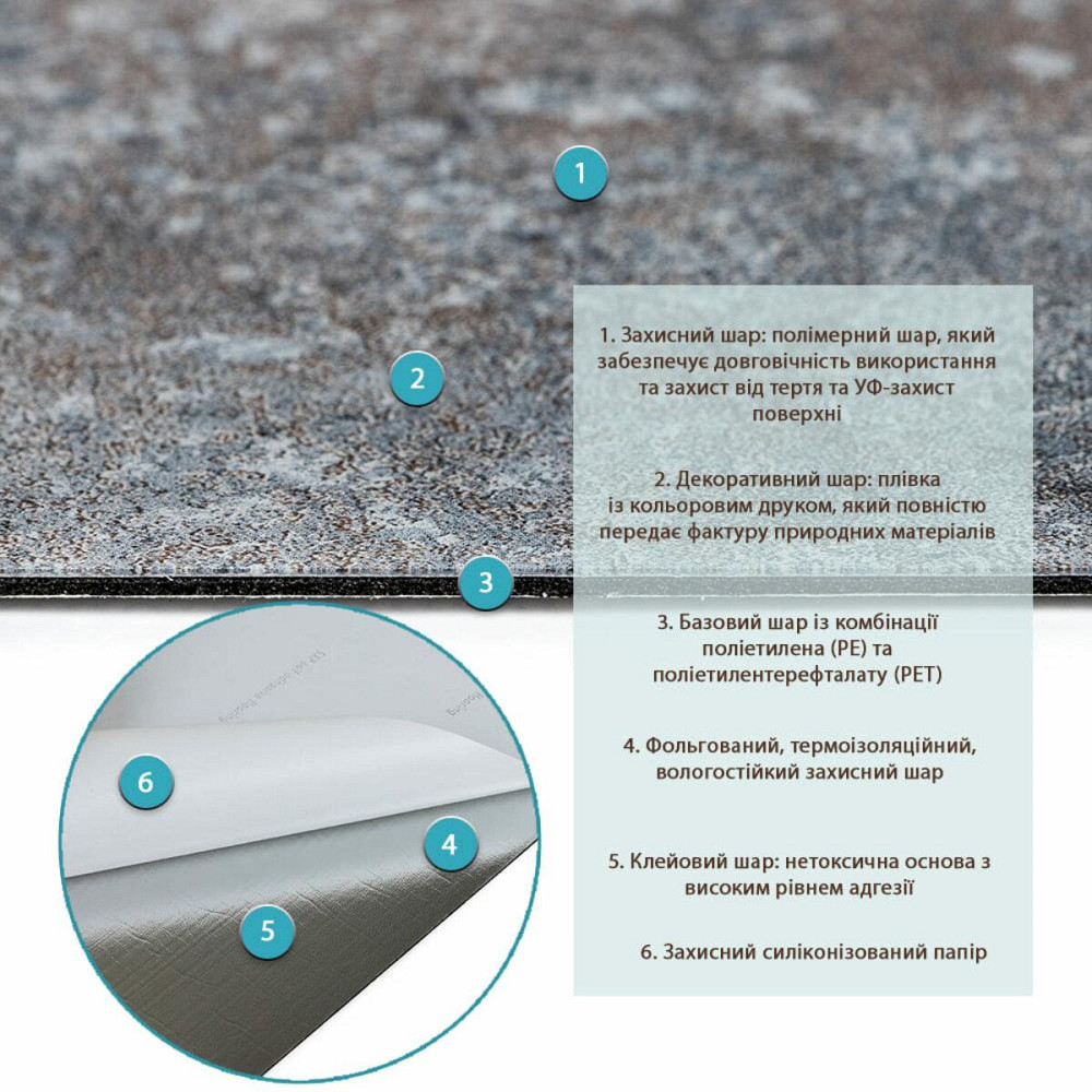 СВП-113 Самоклеящаяся виниловая плитка 457х457х1,5мм МАТ SW-00003253 Днепр - изображение 2