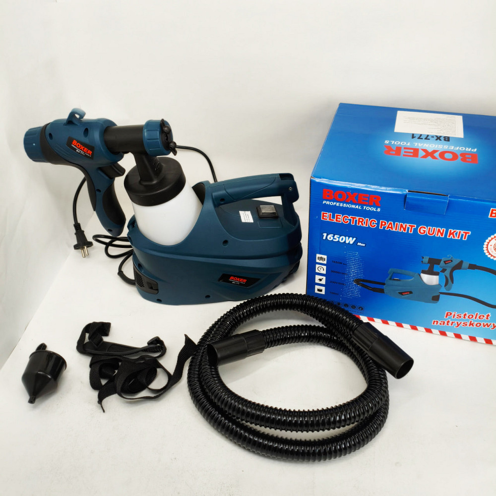 Краскопульт електричний для стін 1650 Вт Boxer BX-771 електричний фарборозпилювач SK-83 Львів - фото 7