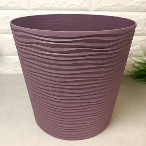 Вазон Ф'южн зі вставкою 12*11см низький фіолетовий Алеана Житомир - изображение 4