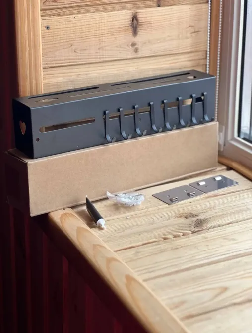 Настенный многофункциональный органайзер для хранения кухонных принадлежностей 30 см Коломия - фото 4