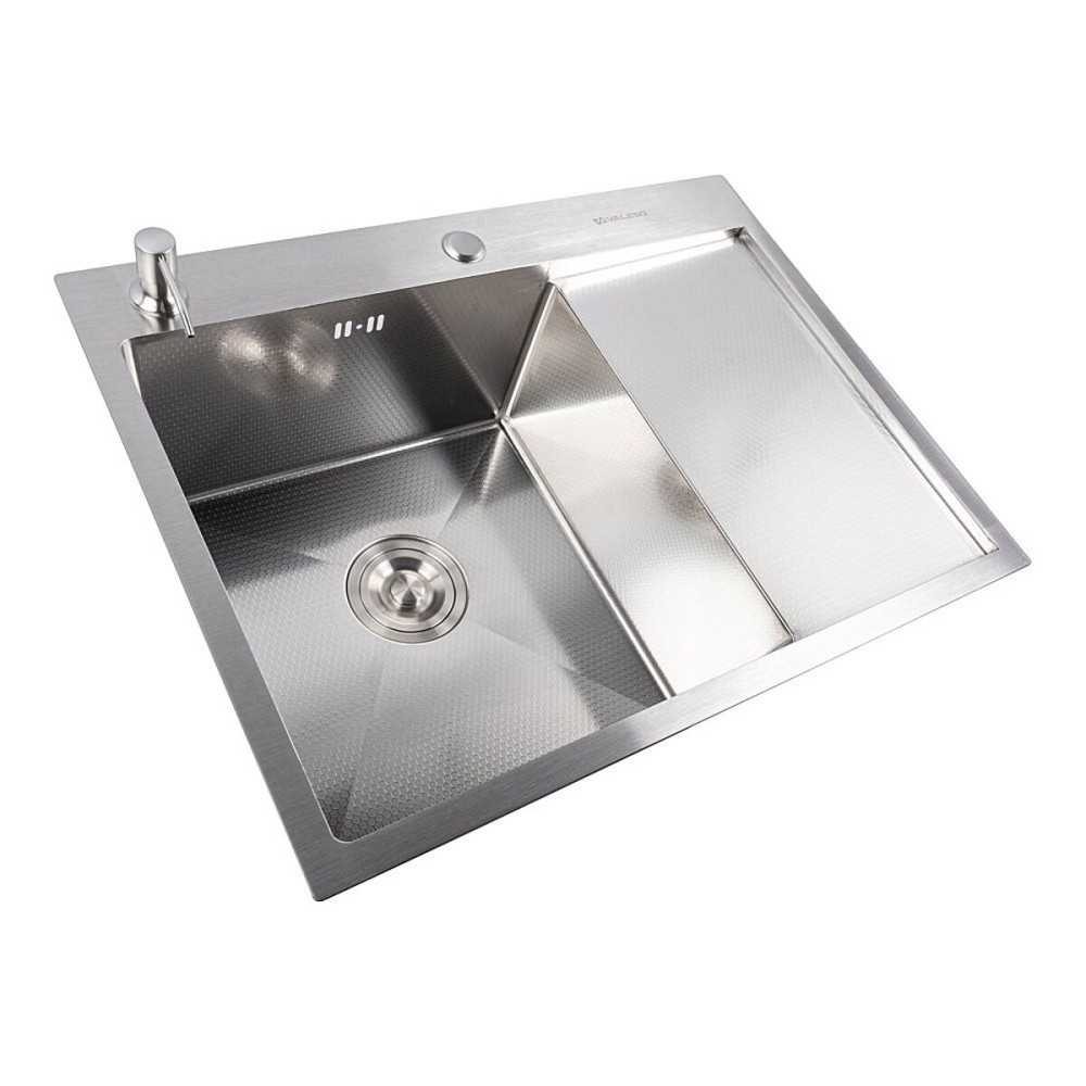 Мийка кухонна нержавіюча сталь для кухні VALESO CM 6550 L DÉCOR Handmade 3.0/0.8 Коломыя - изображение 8
