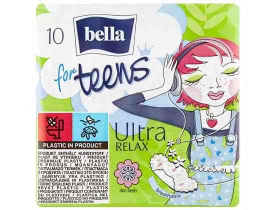 Прокладки гігієнічні 10 шт.4 к.(Ultra Relax extra soft Deo green tea) ТМ BELLA Київ