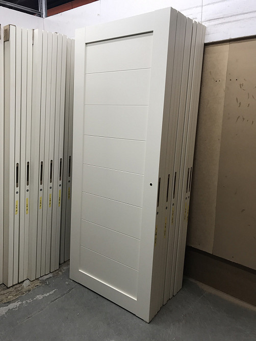 Двери экошпон, Полотно, серия TETRA  , Модель Т-04 (глухая). Цвет: Крем мат. (НОВИНКА) Крем мат. Киев - изображение 3