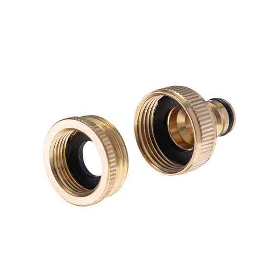 Адаптер латунний для з'єднувача 1/2" з внутрішньою різьбою 3/4" та 1", STORM INTERTOOL GE-1211 Київ