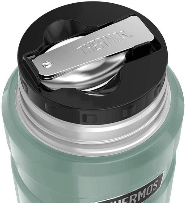 Термос для їжі з ложкою 0,47 літрів Thermos "King Food Flask Duck Egg" (173028) Неіржавка сталь Нововолинськ - фото 6