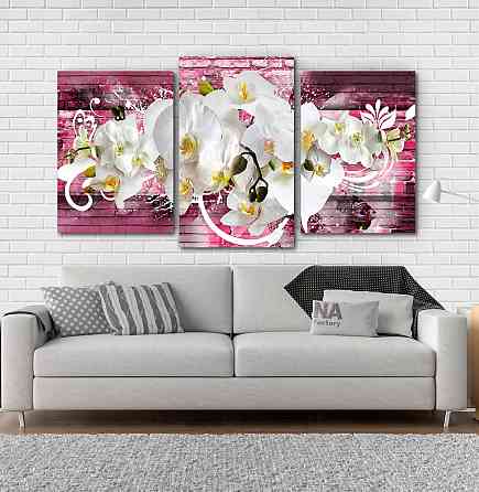 Модульная картина Орхидея Абстракция Art-224_3 Киев
