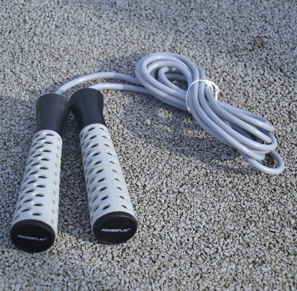 Скакалка PowerPlay 4206 Jump Rope PRO+ Сіро-чорна (2,75m.) Луцьк - фото 9