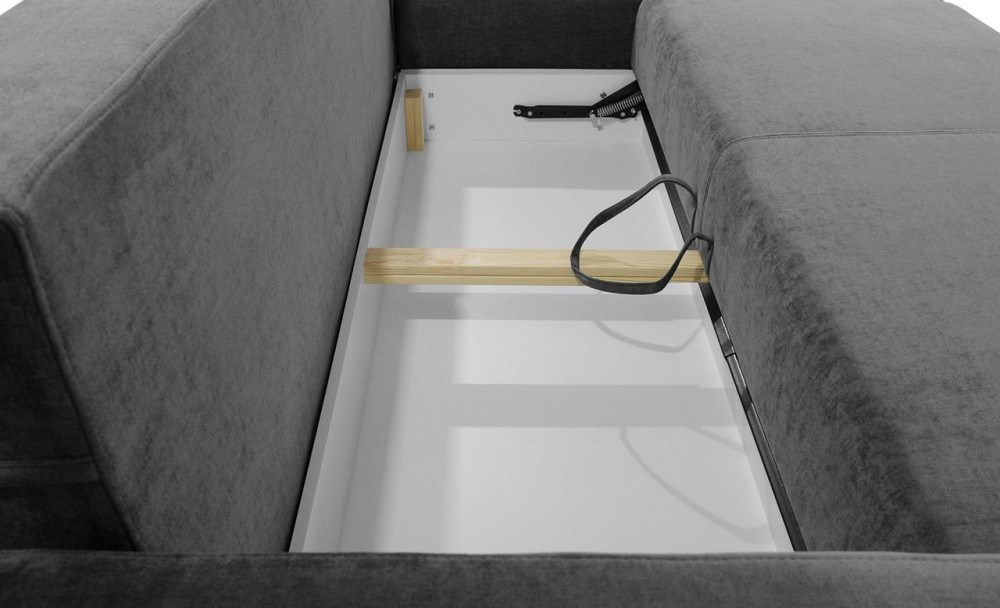 Диван двуспальный ортопедический Teddy Martin 1110х2600х900 Серый Киев - изображение 3