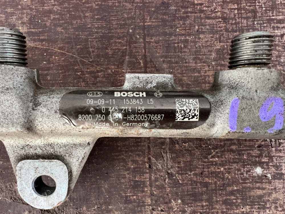 Паливна рейка (рампа форсунок) Renault Megane II 1.9 dci 2002-2008 (0445214158) Ковель - фото 2