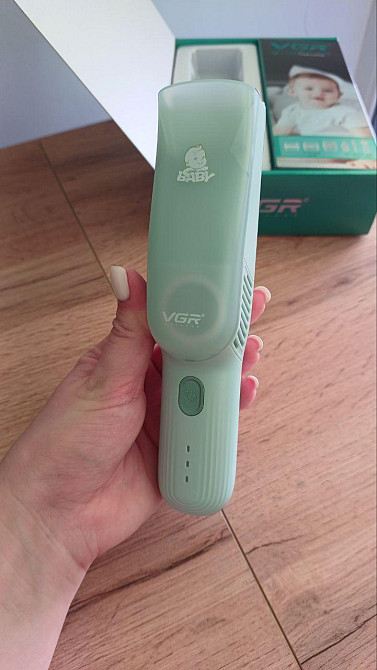 Машинка для стрижки волосся дітей VGR V-155 3 насадки, тиха робота, від акумулятора або мережі Одеса - фото 9