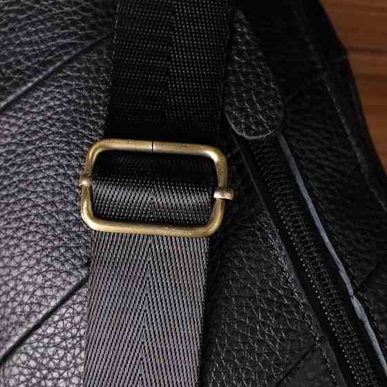 Сумка через плечо из натуральной кожи Vintage 22958 Черный Киев