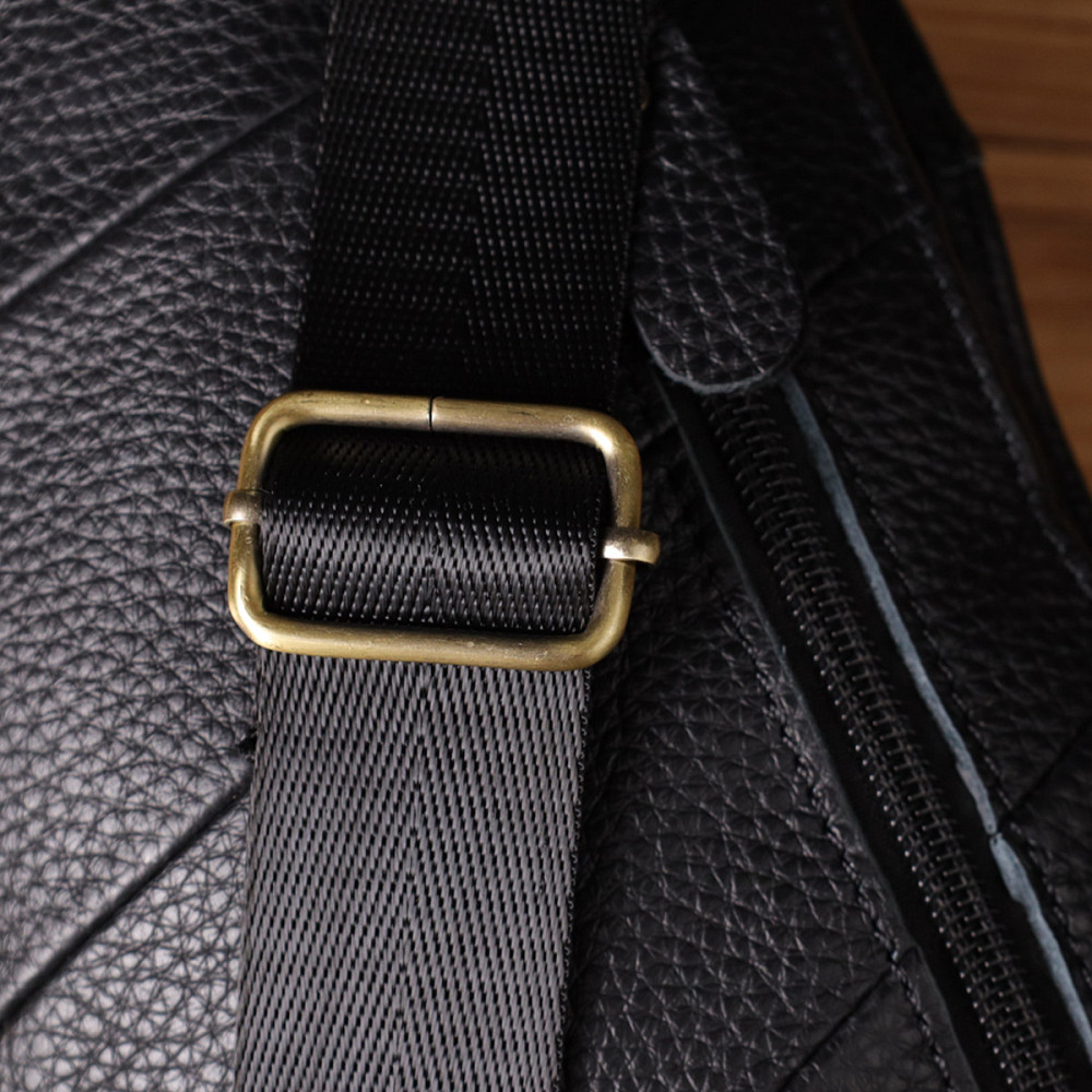 Сумка через плечо из натуральной кожи Vintage 22958 Черный Киев - изображение 1