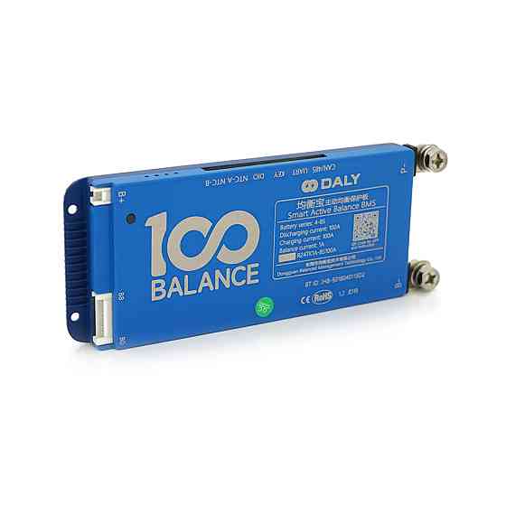 Universal BMS smart плата DaLy LiFePO4 4-8S 100A з Bluetooth + CAN + активний балансир 1A Київ