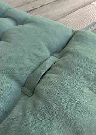 Подушка для стільців (40x120х7 см) подвійна Decorator Соро колір бірюзовий 84-109 Київ