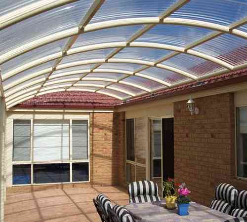 Поликарбонатный шифер TOMO Plex  текстурированная   прозрачная  волна 2000х1045х1.1 мм Киев