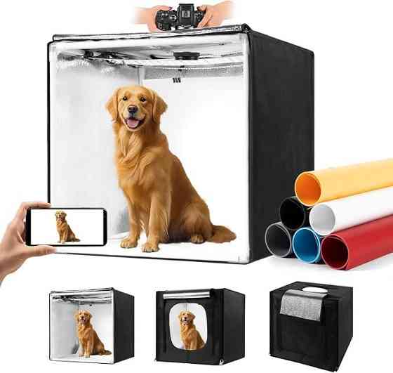 Фотобокс 45*45см з 6 кольоровими фонами Луцьк