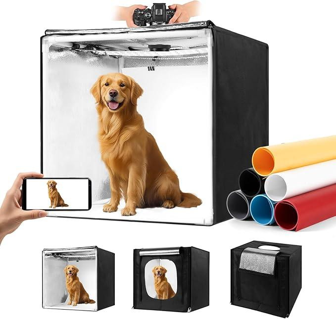 Фотобокс 45*45см з 6 кольоровими фонами Луцьк - фото 1