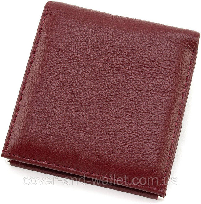 Бордовый женский кошелек небольшого размера из натуральной кожи Marco Coverna MC 213 Киев - изображение 3